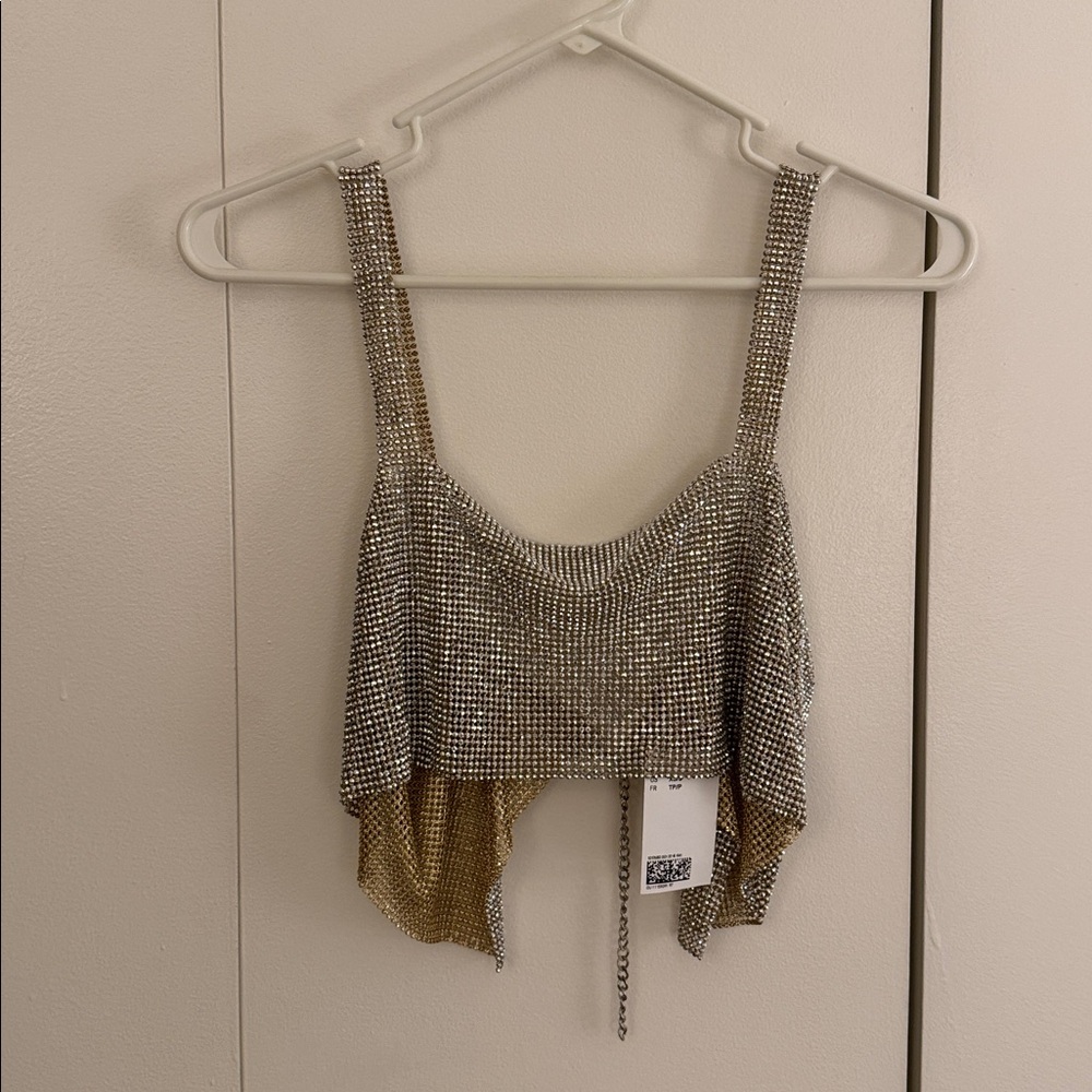 NWT H&M Rhinestone Top - Picture 6 of 10